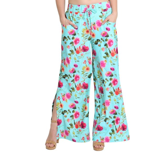 Nanette Lepore Other - Nanette Lepore Floral Swim Material Classic Cover-up Slit Beach Pants NWT